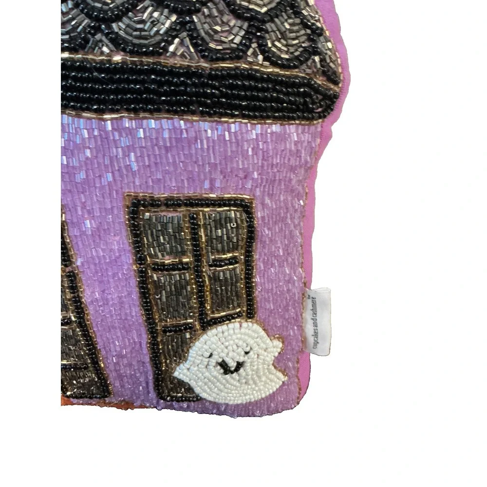 Halloween Ghost Haunted House Accent Pillows Set of 2 Cupcakes & Cashmere Brand